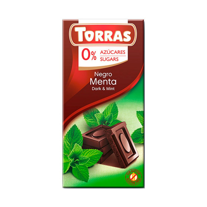 Barra de Chocolate Negro con Menta sin Azucar Orgánico