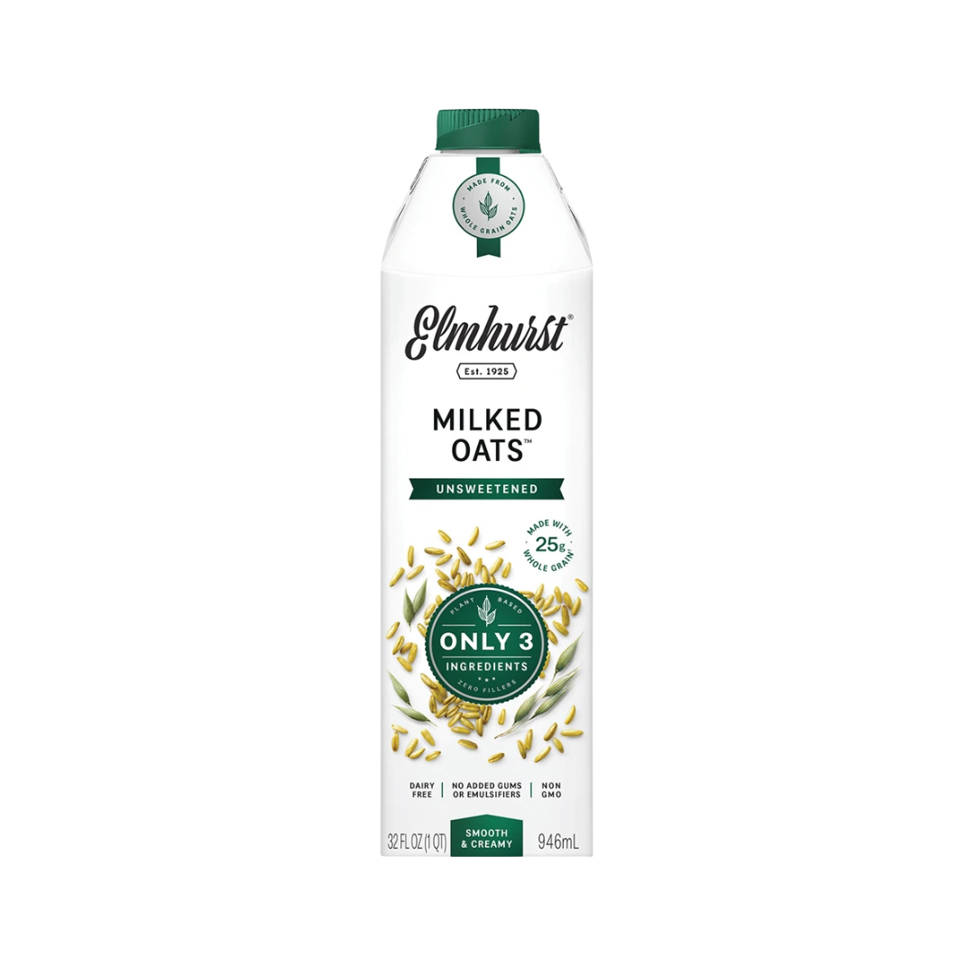 ELMHURST: MILK OATS UNSWEETENED - LECHE DE AVENA SIN AZUCAR