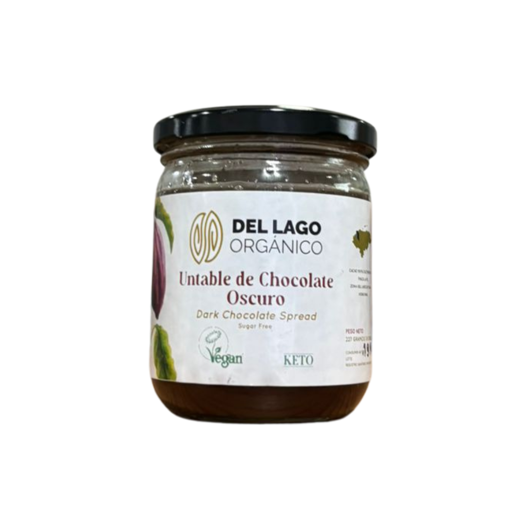 DEL LAGO ORGANICO- UNTABLE DE CHOCOLATE OSCURO - Mi Planeta Orgánico
